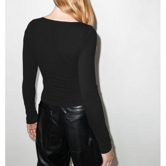 Reformation Sybil Crossover Strap Long Sleeve Top - Picture 7 of 7